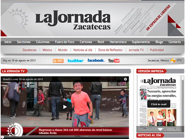 Sitio Web| La Jornada | Marketing Digital Zacatecas