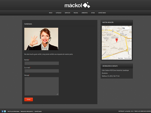 Marketing Digital Zacatecas Máckol- Sitio Web