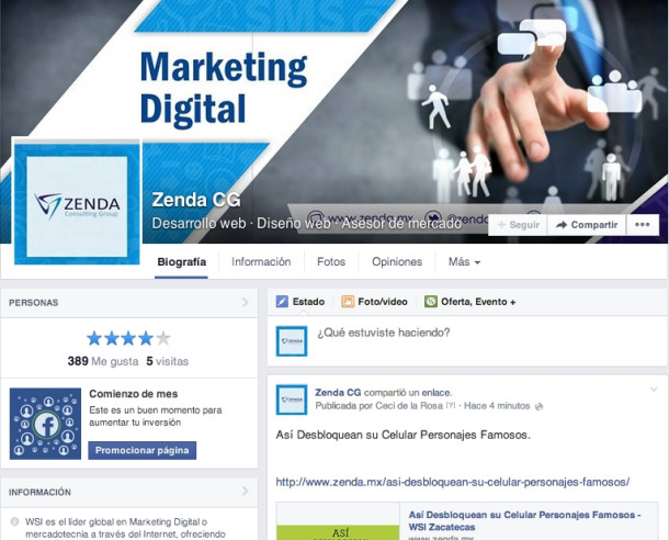 Proyecto Marketing Digital Zacatecas | ZENDA
