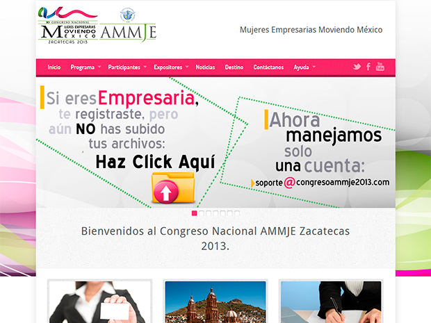 Sitio Web| AMMJE 2013 | Marketing Digital Zacatecas
