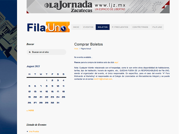 Sitio Web| Fila UNO | Marketing Digital Zacatecas