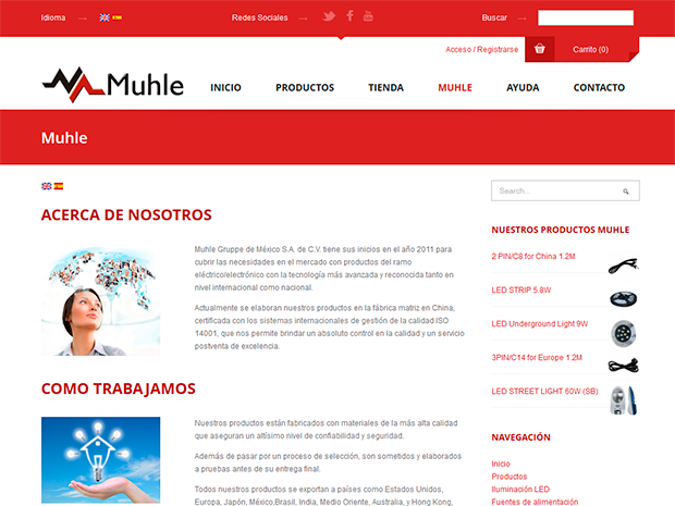 ZENDA Zacatecas Muhle- Sitio web, redes sociales y comercio electrónico